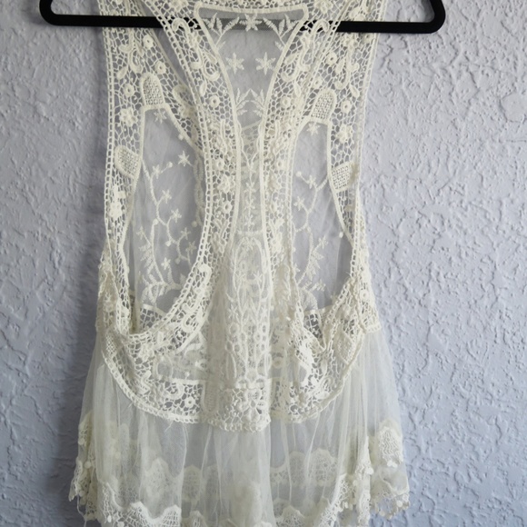 BFF- Lace Racerback Tank - Picture 3 of 4